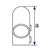 Interclamp 123 Acute Angle Elbow Tube Clamp Fitting - Technical Drawing 2