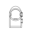 Interclamp 124 Variable Angle Elbow Tube Clamp Fitting - Technical Drawing 4