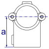 Interclamp 136 Split Tee Tube Clamp Fitting Tube Clamp Fitting - Technical Drawing