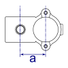 Interclamp 137 Clamp-on Crossover Tube Clamp Fitting - Technical Drawing
