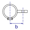 Interclamp 173M Single Swivel Combination Male Part Tube Clamp Fitting - Technical Drawing 2