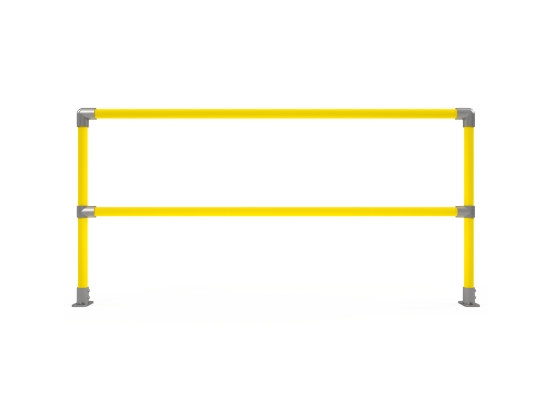 Interclamp 4020 D48 2m Handrail Kit - Safety Yellow