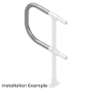 Interclamp 721-D48 180 Degree Handrail Termination - Typical Installation Example