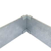 GI346 - Kick Plate Joiner - Internal Corner (Assembled Front View)
