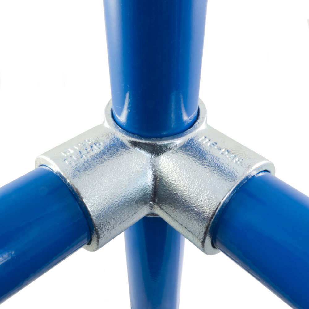 Interclamp 116 Three Way Through Tube Clamp Fitting - Modular Handrail ...