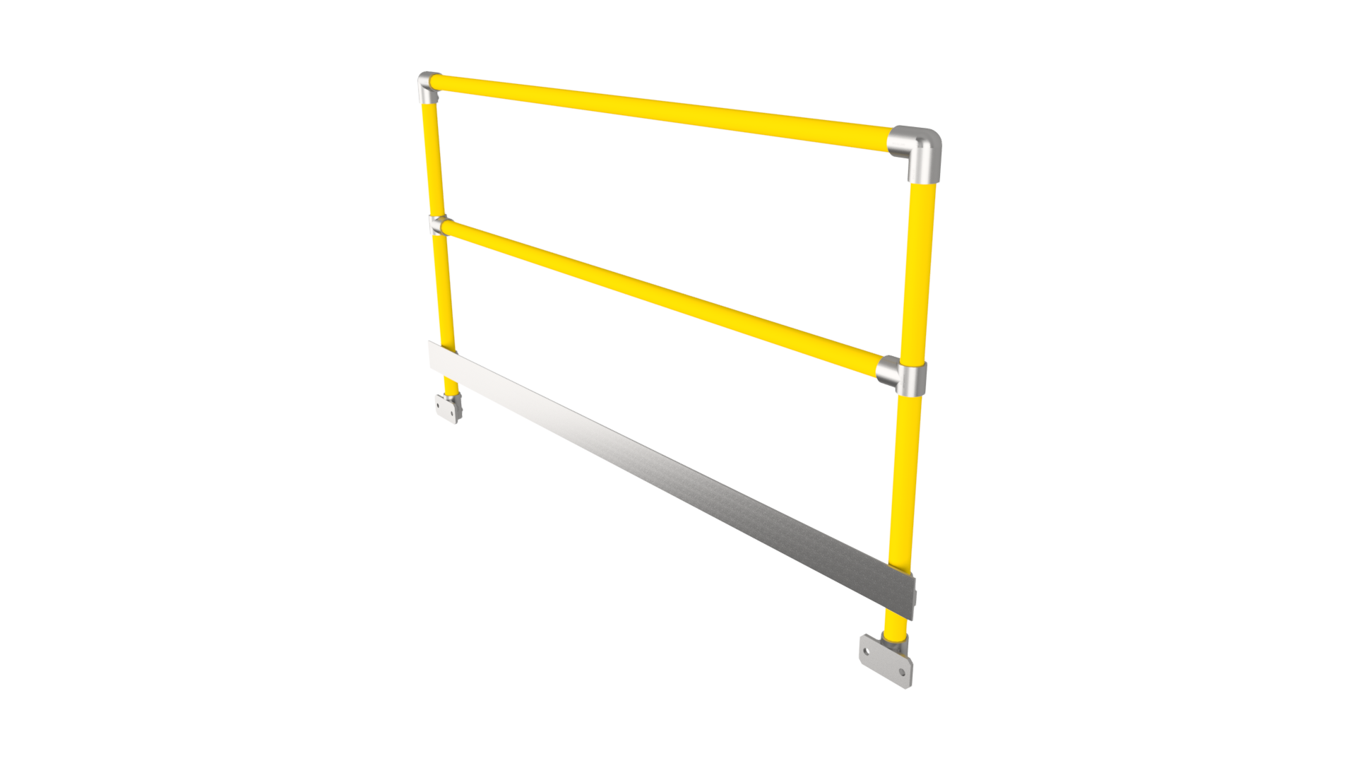 4030 style 2m Side Mount Handrail Kit Yellow - Modular Handrail Systems