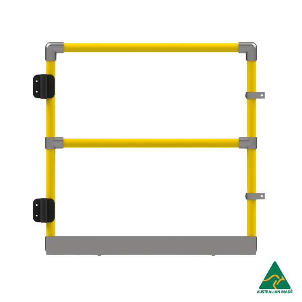 Full Height Self Closing Safety Gate - Safety Yellow